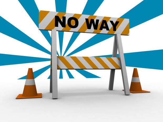 Road-block No Way
